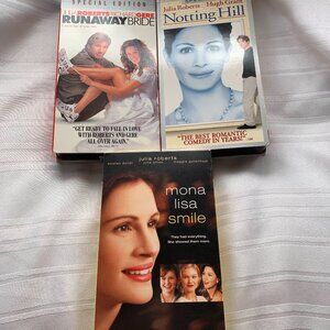Julia Roberts Movies VHS Tapes, Set of 3